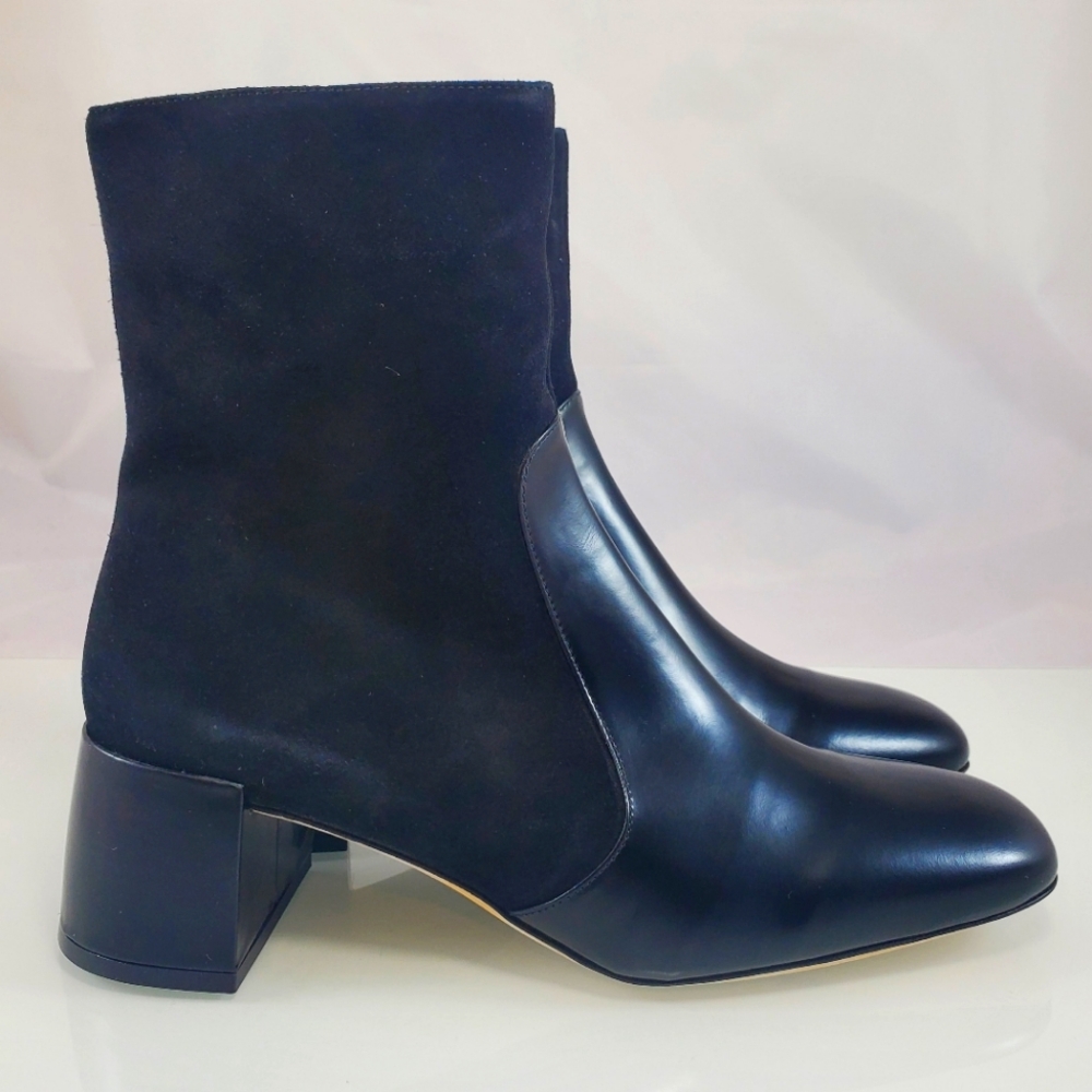 NWT$450 STAUD Andy 45MM Black Leather  Ankle Chelsea Bootie Boots Sz 41 (11) - Picture 6 of 15